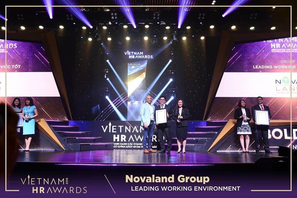 novaland lan thu 2 lien tiep duoc vinh danh tai le trao giai vietnam hr awards 2018