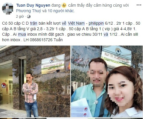 tran cau dinh viet nam philippines co dong vien kho mua ve cho den rao ban