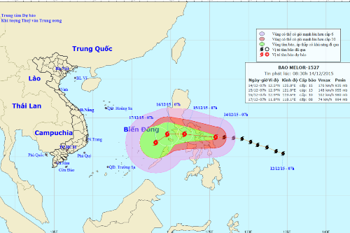 bao melor gan bien dong