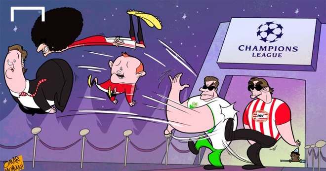 anh che mourinho day hoc tro vao gam xe ronaldo meo mat vi tau ngam vang