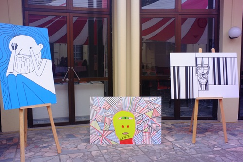 an tuong voi trien lam tranh nghe thuat bang dinh tape art