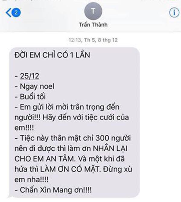 doc tin nhan moi cuoi chi gui 300 nguoi day hai huoc cua tran thanh