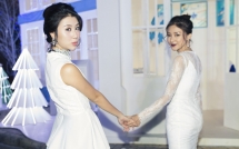 hot girl quynh anh shyn va salim dat tay nhau di su kien