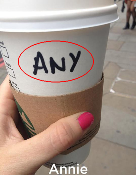starbucks viet sai ten cua ban tren vo coc bao gio chua neu co thi do la do ho co tinh lam the day