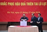 chinh phu phat dong va to chuc quyen gop giup nguoi dan khac phuc thien tai lu lut