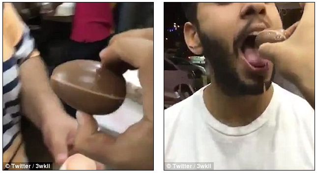 an socola trung kinder nam thanh nien duoc phen chet sac vi 1 thu la