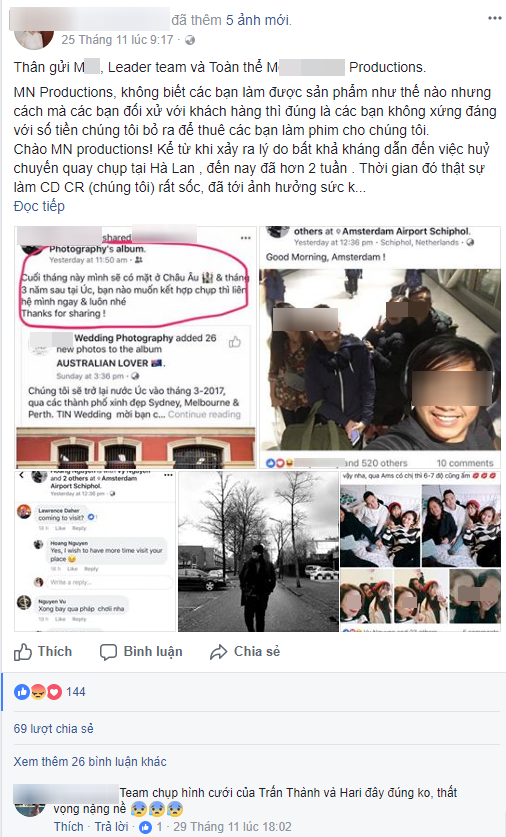 co dau trong vu to studio anh cuoi chiem doat 100 trieu tien ve may bay chung toi van chua duoc hoan tien da uy quyen cho luat su giai quyet