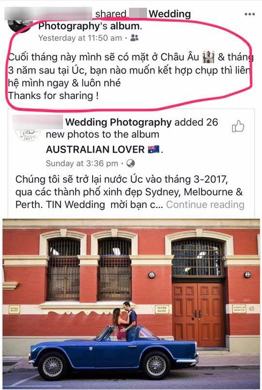 co dau trong vu to studio anh cuoi chiem doat 100 trieu tien ve may bay chung toi van chua duoc hoan tien da uy quyen cho luat su giai quyet