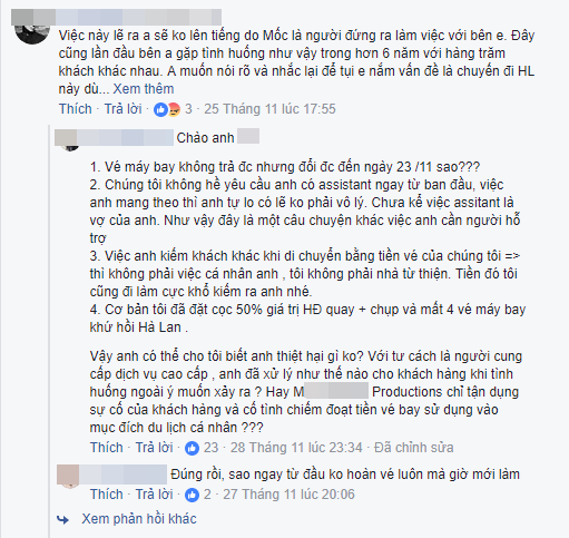 co dau trong vu to studio anh cuoi chiem doat 100 trieu tien ve may bay chung toi van chua duoc hoan tien da uy quyen cho luat su giai quyet