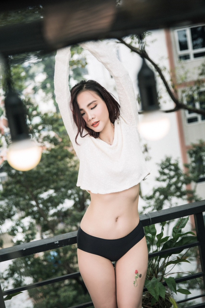 duong yen ngoc chup anh bikini bong mat o tuoi 38