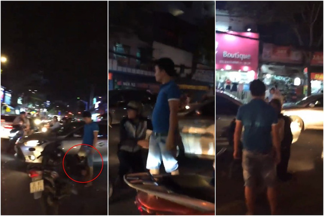 clip lo va cham voi o to nam thanh nien phai quy goi du 3 lan de xin tha