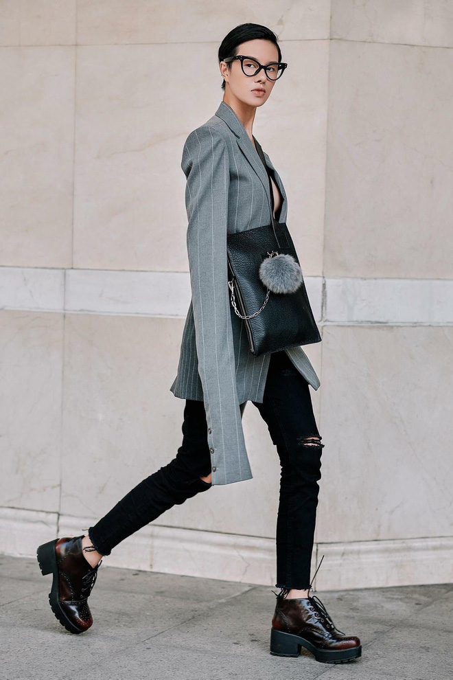 nguoi mau tomboy nhat viet nam de lo het vong 1 tren san dien elle fashion show