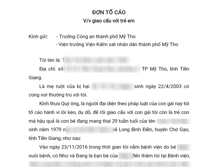 me om di nam vien be gai 13 tuoi bi nguoi dan ong co vo con du do xam hai den mang thai 8 thang