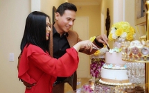 hoa hau phu nhan toan cau kristine thao lam to chuc sinh nhat cho ban trai