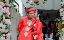 que ngoc hai mac ao dai trong le an hoi nguoi dep thuy phuong