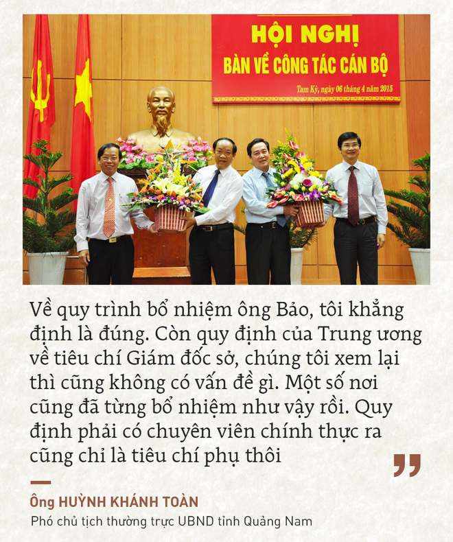 nhung phat ngon noi ve viec bo nhiem ong le phuoc hoai bao la dung quy trinh