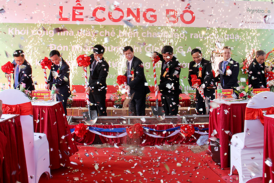 son la khoi cong xay dung nha may che bien rau cu qua xuat khau