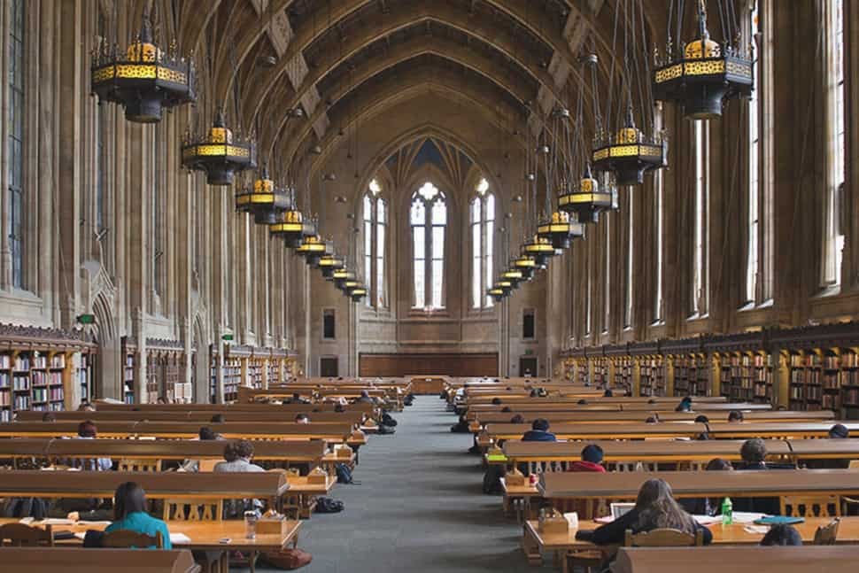 Phòng đọc tại Thư viện Suzzallo thuộc Đại học Washington. Ảnh: Katherine B. Turner