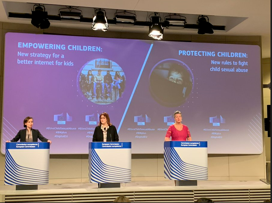 EU đang có kế hoạch giải quyết vấn đề xâm hại tình dục trẻ em trên môi trường mạng. Ảnh: Twitter Ylva Johansson