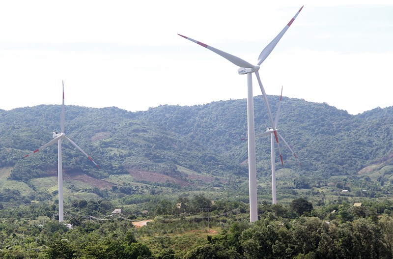 Một nhà máy điện gió ở Hướng Hóa, Quảng Trị. Ảnh: 