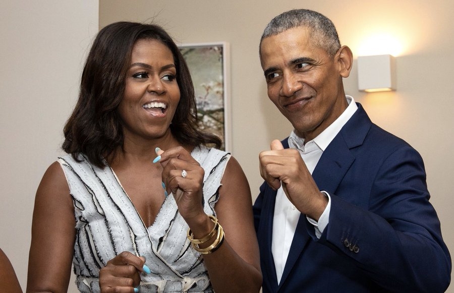 Vợ chồng cựu tổng thống Mỹ Barrack Obama. Ảnh: Twitter Barrack Obama
