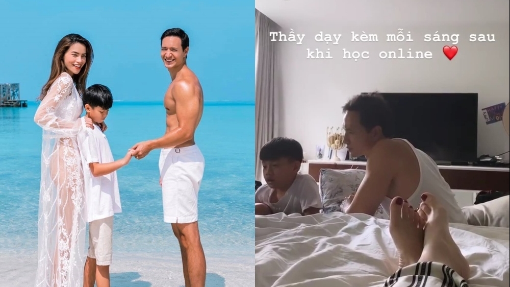 ho ngoc ha nam ngam kim ly day subeo hoc bai hari won tap the duc giu dang