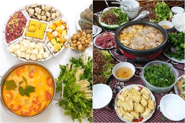 lau rieu cua dong lau thai chua cay sau nhung ngay tet an banh chung thit ga