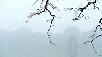 Ảnh: Hà Nội ngày sương mù dày đặc