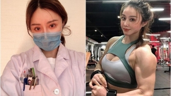 nu y ta trung quoc chong dich covid 19 noi dinh dam vi hinh the nhu luc si