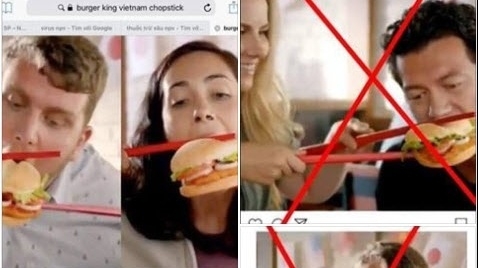 Quảng cáo chế giễu việc dùng đũa, Burger King bị dân mạng đề nghị biến khỏi Việt Nam