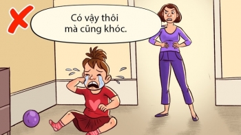 'Đừng đánh em', 'có vậy thôi mà cũng khóc' và những câu nói phản tác dụng với trẻ