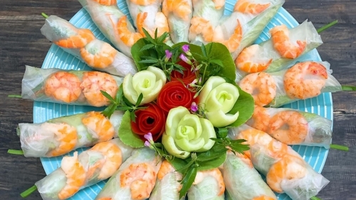 Món ngon dễ làm: Gỏi cuốn tôm thịt hấp dẫn, thơm ngon