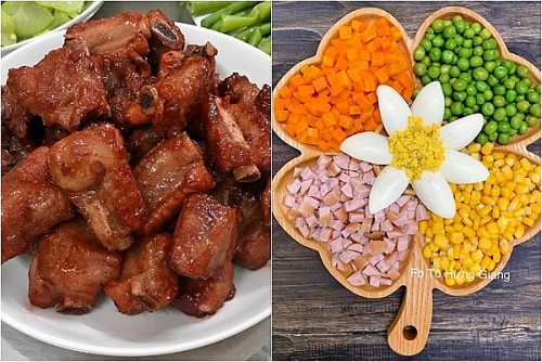 Món ngon dễ làm: Sườn xào chua ngọt ăn cùng salad Nga