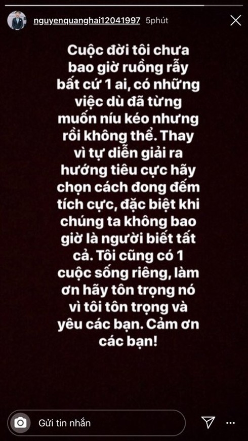 giua tin don tinh ai bua vay quang hai khang dinh toi chua bao gio ruong ray bat cu ai