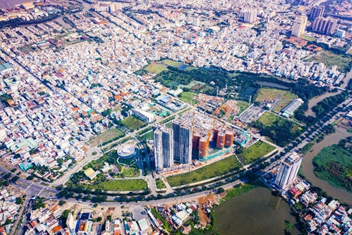 an tuong voi tien do xay dung tai eco green saigon