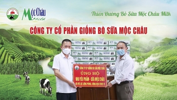 Mộc Châu Milk trao tặng hơn 50 nghìn sản phẩm sữa tươi tới người dân và lực  lượng tuyến đầu phòng chống dịch Covid-19