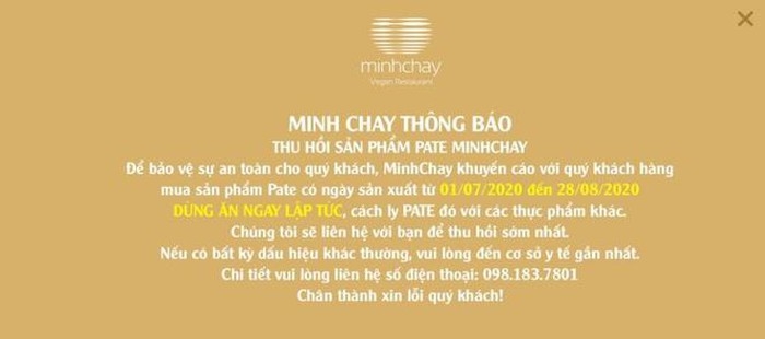 TP.HCM: 7 người nhập viện do ăn pate Minh Chay