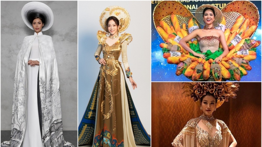 loat trang phuc dan toc cua nguoi dep viet trong cac cuoc thi nhan sac the gioi