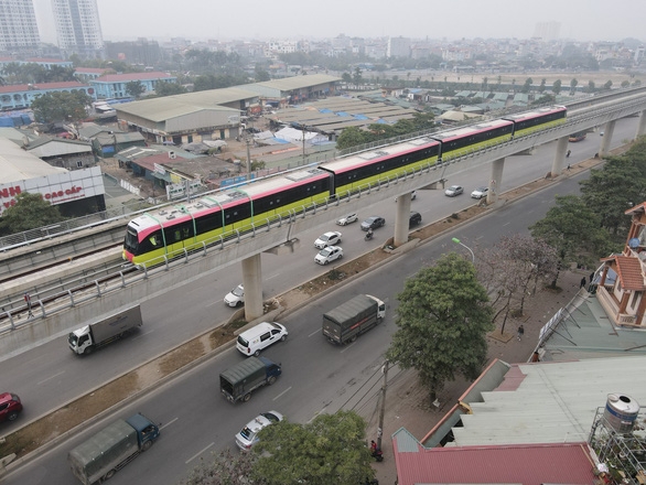 Đoàn tàu Nhổn - ga Hà Nội đã được chạy thử nghiệm