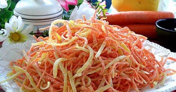 Cách làm mứt cà rốt thơm ngon đẹp mắt ngay tại nhà