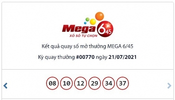 Kết quả xổ số Mega 6/45 ngày 23/7: Ai là chủ nhân của 16 tỷ đồng?