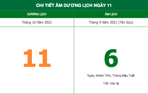 Lịch âm ngày 11/10/2021: Những việc không nên làm trong ngày