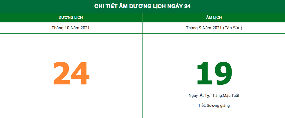 Lịch âm ngày 23/10/2021: Những điều kiêng kỵ trong ngày 18 âm