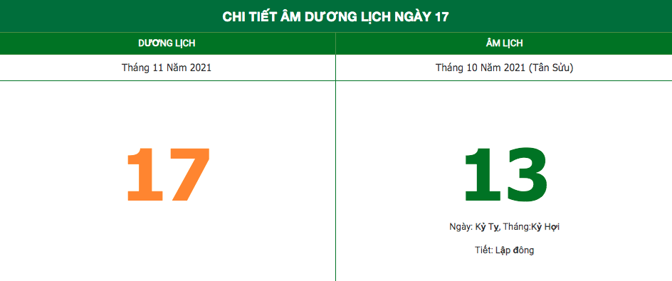 Lịch âm ngày 17/11/2021: Những điều kiêng kỵ trong ngày 13 Âm