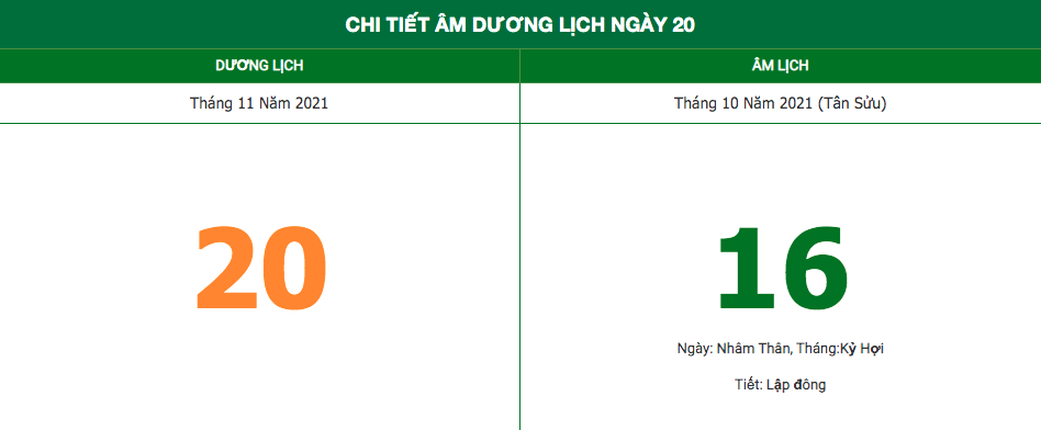 lich am ngay 20112021 nhung viec khong nen lam trong ngay 16 am