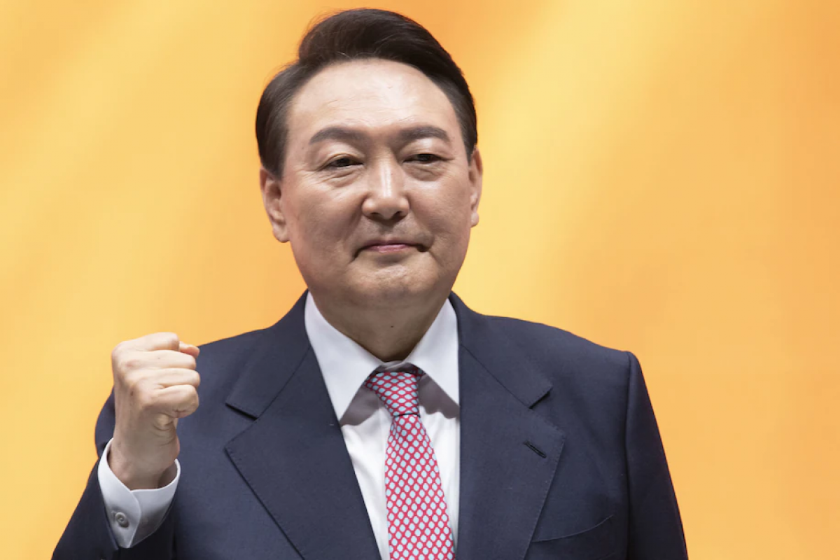 Tổng thống đắc cử Hàn Quốc Yoon Suk-yeol. Ảnh: Bloomberg News