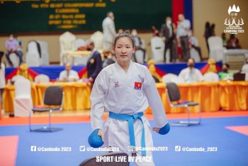 Việt Nam xếp vị trí thứ nhất Giải karate Đông Nam Á 2022