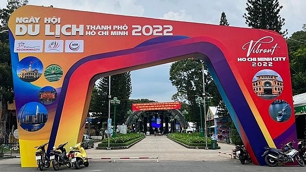 Ngày hội du lịch lần thứ 18 diễn ra từ ngày 14 đến 17/5 tại Công viên Lê Văn Tám, quận 1. Ảnh: Nguyễn Cảnh