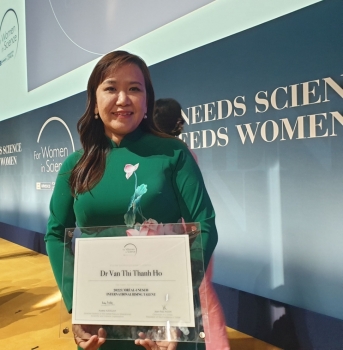 Một nhà khoa học nữ Việt Nam đạt giải “Nhà khoa học trẻ tài năng thế giới”