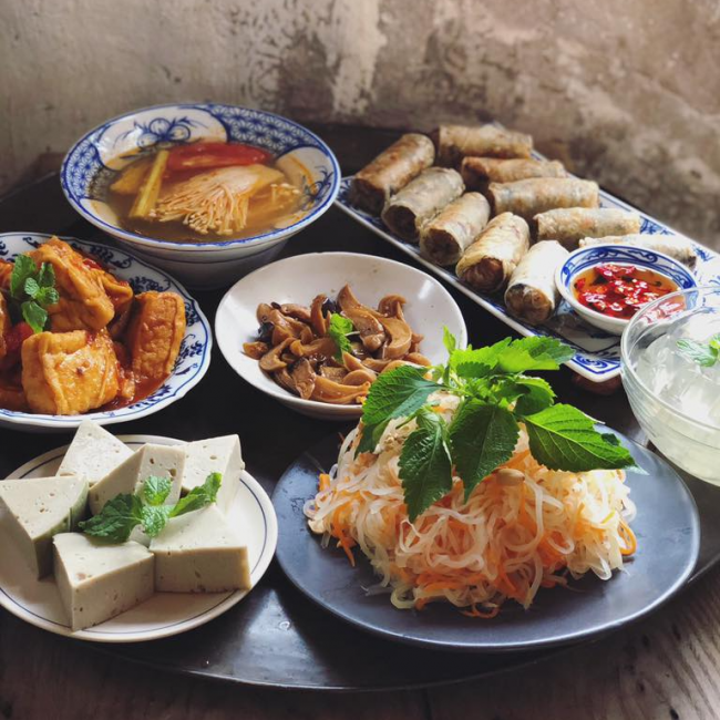 Đa dạng các mâm cỗ chay mùa lễ Vu Lan